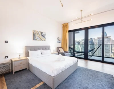 Skyline Elegance: Burj Views Studio Apartment